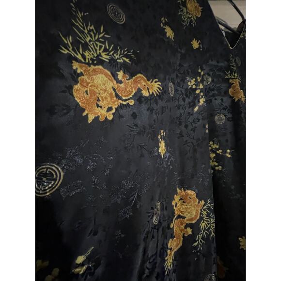 Vintage Sante Classics Kaftan - One Size - Asian Inspired - Mystical Dragon -EUC - Picture 4 of 9